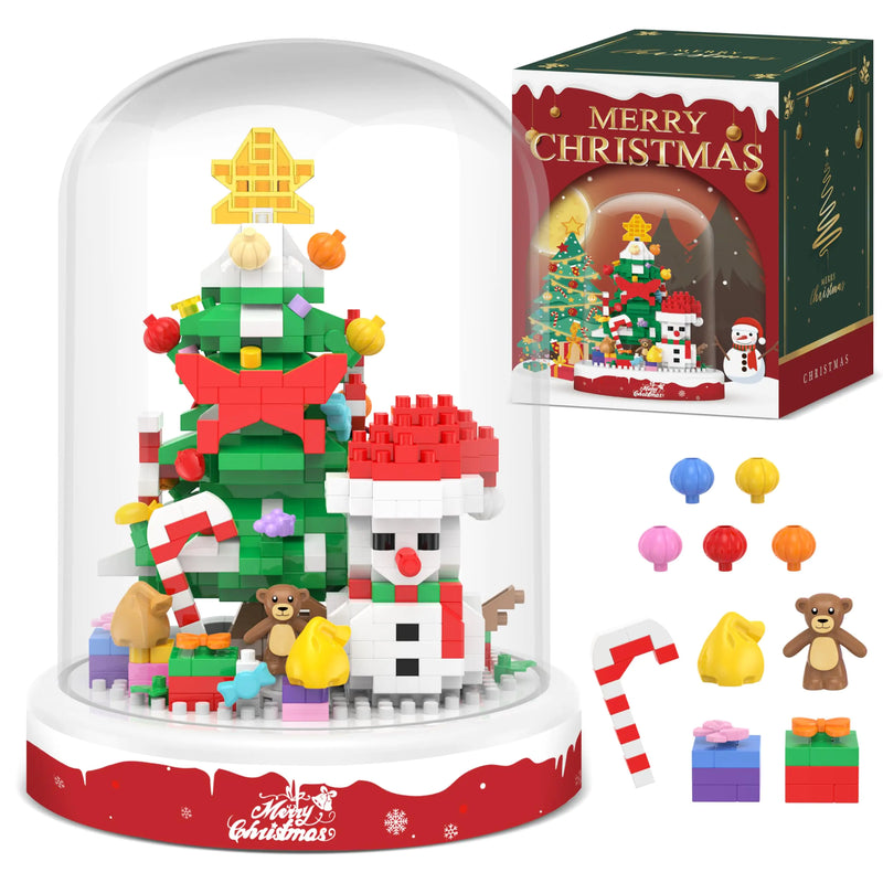 Christmas Tree Snowman Building Blocks