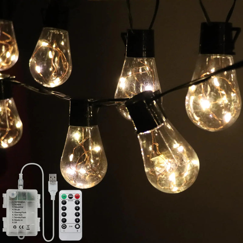 14Ft Battery Operated Hanging Bulb